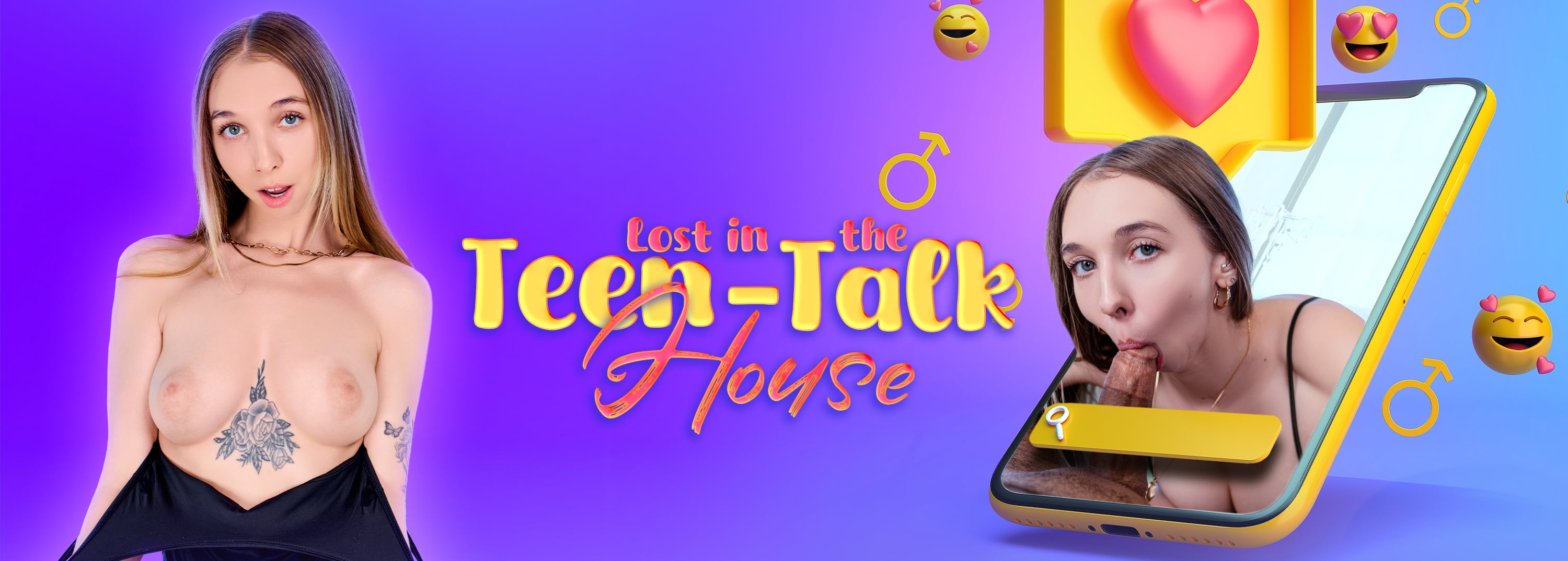 Lost in the Teen-Talk House  - Interactive VR Porn Video