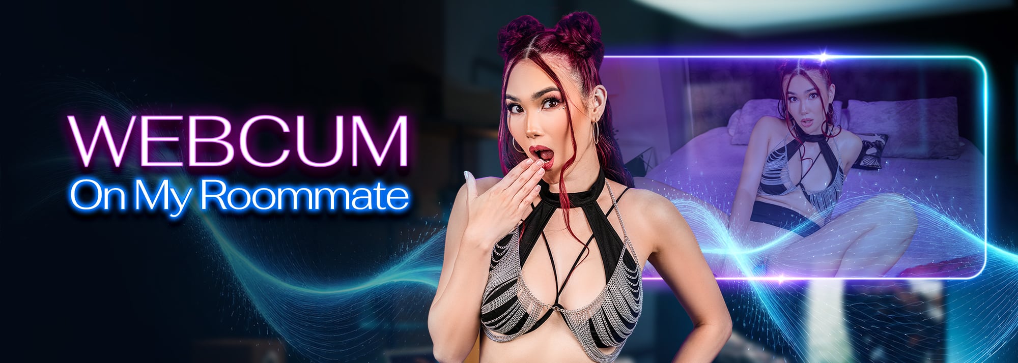 Webcum on my Roommate  - Interactive VR Porn Video